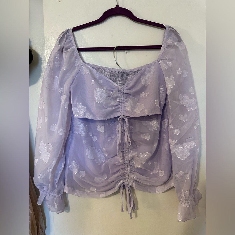 2 Piece Lilac Top & Skirt